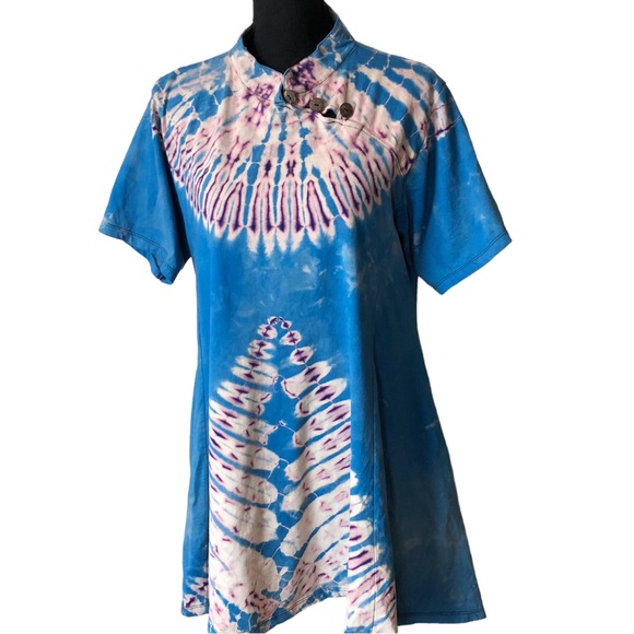 Gaerabert BOHO Queen TieDye Swing Tunic made in Thailand M/L - Picture 11 of 11